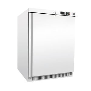 Gastro-Inox wit stalen vriezer 200 liter, statisch gekoeld