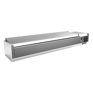 Gastro-Inox RVS opzetkoeling 8x GN 1/4 met deksel
