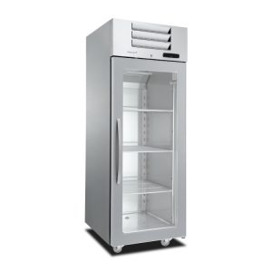 Marecos Excel line roestvrijstalen GN 2/1 koeling met glasdeur 700 liter, geforceerd gekoeld