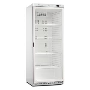 Marecos wit stalen GN 2/1 koeling met glasdeur 600 serie, statisch gekoeld met ventilator