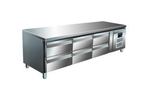 Onderbouw koelwerkbank, 3x2 laden UGN 3160 TN