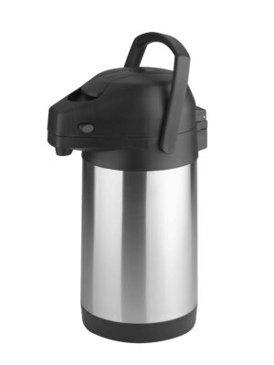 SARO - RVS thermoskan - pomp - 2,5 liter - handvat - ECO (roestvrij staal)