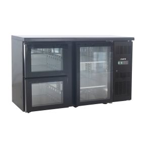 barkoeler, 1 glazen deur + 2 laden, BC 2100 G S2