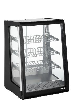 Warmhoudvitrine - 3 roosters - deur achterzijde - waterschaal - LED - Model Alva