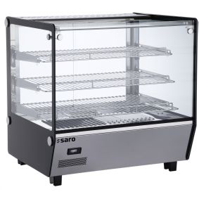 Countertop - Warmhoudvitrine - 3 roosters - waterbak - 68 cm breed - Model SOFIA 120