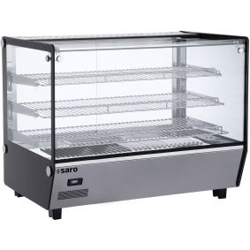 Countertop - Warmhoudvitrine - 3 roosters - waterbak - 85,6 cm breed - Model SOFIA 160