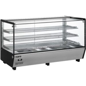 Countertop Warmhoudvitrine - 3 roosters - waterschaal - LED - Model SOFIA 202