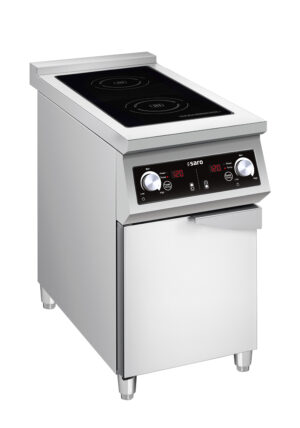 inductiekooktoestel - professioneel - 400V - 2 platen - 40 cm breed - model BRONX