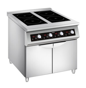 Inductiekookplaat - onderkast - 4 platen 380V - model MANHATTAN