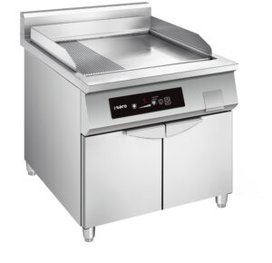 Inductie Gril bakplaat - glad -ribbel - 400V - Model BROOKLYN