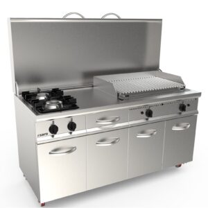 Filchef - mobiel kookeiland - gas - bakplaat - gaspitten
