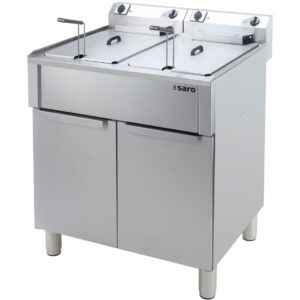 Saro Elektrische frituur - 2 x 20 liter - onderstel - 2 x 400V - Model BRAGA