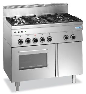 Gasfornuis - Oven - Grill - 6 Branders - 230V - 100 cm breed - model 600 Line G6SFA6