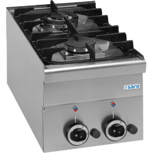 Gasfornuis 2 Branders - Tafel model - Piëzo - model 600 Line  G2S6