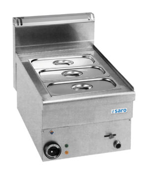 Elektrische Bain-Marie - 10 liter - 230V - 1/3 + 2/3 GN 150 mm diep - aftapkraan - instelbaar - 400 x 600 - Model EBM46