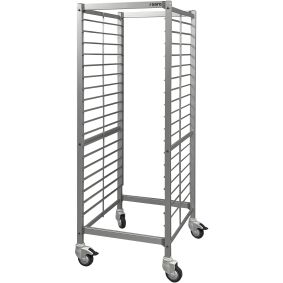 GN regaalwagen - trolley - aluminium - 18x 2/1 GN - wielen