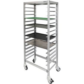 Flatpack RVS Trolley 18x 600x400 mm